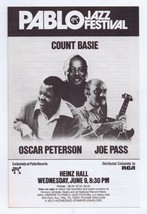 ORIGINAL Vintage 1977 Count Basie Oscar Peterson Pittsburgh Concert Brochure Ad - £39.34 GBP