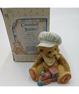 Cherished Teddies “Thomas” &quot;Chuggin&#39; Along&quot; 1992 #911739 (EB4) w/ Box &amp; COA - $205.82 MXN