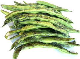 Fresh 15 Organic Rattlesnake Bean Seeds (Pole) Purple Green Dragon Pole Beans Se - $7.18