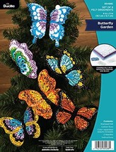Bucilla, Butterfly Garden Set of 6 Felt Applique Ornament Making Kit, Su... - $21.99