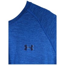 Under Armour T Shirt Loose Heat Gear Mens 2XL XXL Blue Heather Fit Athletic - $23.76