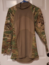 US Army Combat Shirt Mens Sz Medium OCP Camo Flame Resistant FR Stretch ... - £19.72 GBP