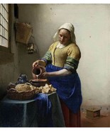 Art The Milkmaid by Johannes Vermeer , in various sizes Print Giclee Canvas - £6.88 GBP+