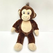 Monkey Plush Build A Bear Brown BAB Smiley Stuffed Animal Jungle Ape 18&quot; - $9.07