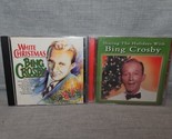 Lot of 2 Bing Crosby CDs: White Christmas, Sharing The Holidays With Bin... - $8.54