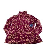 Basic Editions Jacket Floral Full Zip Elastic Waist Women’s Size Medium NWT - £14.09 GBP