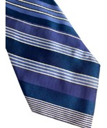 Express Italian Silk Tie Blue White Diagonal Repp Stripe Preppy Wedding ... - $37.18
