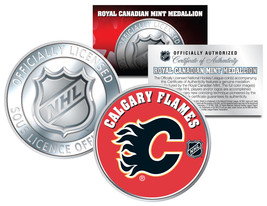 CALGARY FLAMES Royal Canadian Mint Medallion NHL Colorized Coin * LICENS... - €10,66 EUR