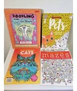 Adult Coloring Book Lot Cats Pets Jim Henson Doodling Mazes - £20.23 GBP