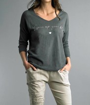 Tempo Paris spice up your life sweater in Grey - size M/L - $44.55