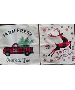 2-PCS Throw PILLOW COVER Christmas Gift Decorative Xmas Cushion Case 18x... - $13.43 CAD