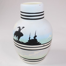 Native American Pottery Navajo Vase End Of Trail Design Signed Jaylee Na... - $12.60