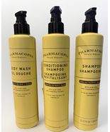 3 Pack Lot Pharmacopia Shampoo, Condiotner &amp; Body Wash 12.17oz - $41.57