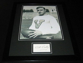 Bullet Bill Dudley Signed Framed 11x14 Photo Display Steelers Virginia - £55.37 GBP