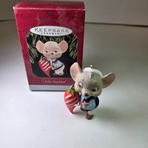 Hallmark Keepsake Ornament Feliz Navidad Mouse 1998 - $4.39