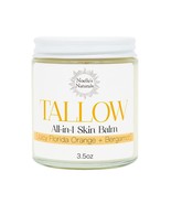 Tallow Balm - 100% Organic Grassfed Tallow - 3.5oz - Orange + Bergamot - - $667.18 MXN