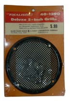 Vintage Realistic 40-1290 Deluxe  5&quot; Deluxe Speaker Grille Plastic w/ sc... - £15.51 GBP