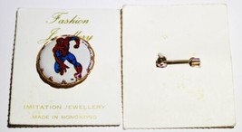 Marvel Comics Spider-Man PinBack Button Pin 1977 Fashion Jewellery UNUSED - $7.84