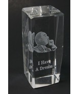 Flawless Crystal Martin Luther King Jr &quot; I HAVE A DREAM &quot; Office 3D Pape... - £17.52 GBP
