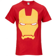 Iron Man Helmet Icon T-Shirt Red - £25.26 GBP+