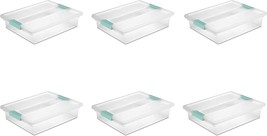 Sterilite Large 5.7 Qt Multi-Purpose File Clip Storage Box Organizing, (6 Pack). - $52.94