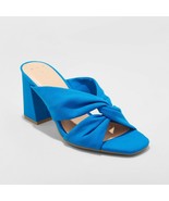 Adina Twist Knot Heeled Pumps, Size 5 1/2 Blue - £30.42 GBP