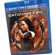 The Hunger Games Catching Fire 2 Disk Blu ray Dvd Widescreen Jennifer Lawrence - £10.35 GBP