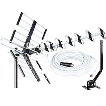 Outdoor HDTV Antenna up to 200 Mile, Digital Antenna VHF/UHF/FM w/ Mounting Pole - £42.97 GBP