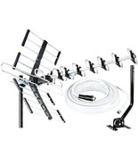 Outdoor HDTV Antenna up to 200 Mile, Digital Antenna VHF/UHF/FM w/ Mount... - £43.22 GBP