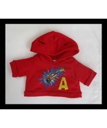 Build A Bear Workshop Alvin &amp; The Chipmunks Red Hoodie Sweatshirt NON WO... - $14.77 CAD
