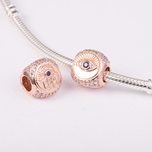 14k Rose Gold-Plated Hamsa, All-seeing Eye &amp; Feather Three-sided Charm  - £13.31 GBP