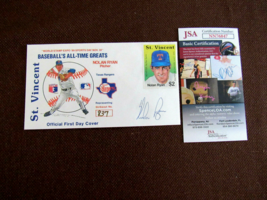 Nolan Ryan Rangers Angels Astros Hof Signed Auto First Day Cover So # 837 Jsa - £93.02 GBP
