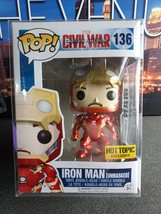 Funko Pop! Captain America Civil War #136 Iron Man (Unmasked) HOT TOPIC ... - $13.98