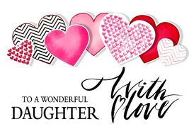 To A Wonderful Daughter With Love- Valentines Greeting Card - 22541 - €1,19 EUR To A Wonderful Daughter With Love- Valentines Greeting Card - 22541 - €1,19 EUR