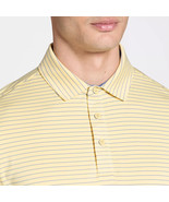 Walter Hagen Men&#39;s Performance 11 Classic Stripe Polo Yellow Blue Size XL - $29.99
