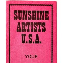 1970s Sunshine Artists USA Magazine Order Form Brochure Publication Vint... - $28.01 CAD