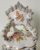 Vtg Walt Disney World Rauenstein Porcelain Chair  Applied Flowers Germany - £59.35 GBP
