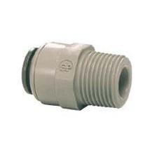 John Guest PI011222S Male Connector, 3/8 x 1/4 NPTF, Grey - $3.96