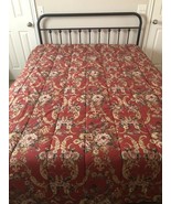 Ralph Lauren Marseilles Comforter Bedspread Puffer Full Double Floral GO... - $192.06 CAD