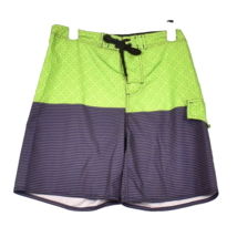 B. Split Stretch Limited Edition Mens Small Green Gray Swim Board Short ... - $21.50 CAD