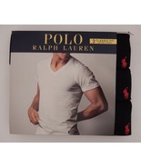 3 POLO RALPH LAUREN BLACK 100% COTTON V NECK T SHIRTS UNDERSHIRTS S M L ... - £29.01 GBP