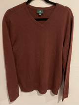 Adriano Goldschmied Sweater- Rust Pullover Vented Gold L/S EUC Medium - £20.24 GBP