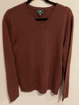 Adriano Goldschmied Sweater- Rust Pullover Vented Gold L/S EUC Medium - £19.24 GBP