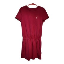 Polo Ralph Lauren Dress Girls Size 8-10  Cotton Fuchsia Short Sleeve  - £10.37 GBP