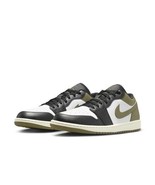 NEW Nike Air Jordan 1 Low Black Toe Medium Olive 553558-092 Men&#39;s Size 12.5 - $108.89