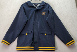 US Polo Association Rain Coat Womens Large Navy Uniform Division Hooded Full Zip - £20.25 GBP