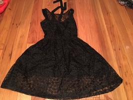 Selena Gomez Dress Black Size XS Rn#59775 - $19.34