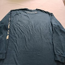 Carhartt Crewneck Men’s Teal Blue Cotton Shirt Long Sleeve Size XL image 11