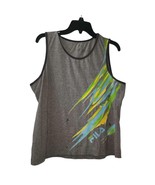 Fila Tank Top Athletic Sleeveless Graphic Print Activewear Gray Size XL - $12.74