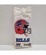 Vintage 90s Buffalo Bills White Hooded Vinyl Poncho NFL Football Northwe... - $37.78